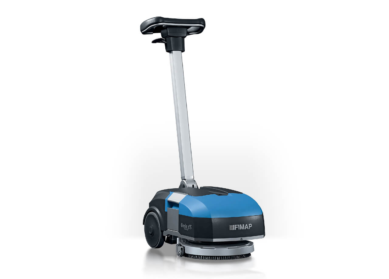 floor cleaning machine on white background