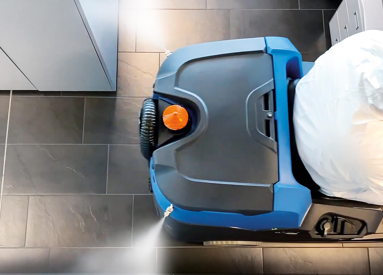 Floor Cleaning Machine From Above
