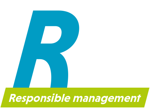 Responsible Management Text On White Background