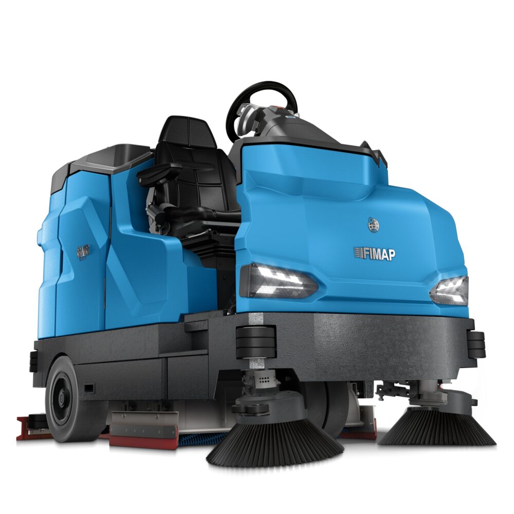 GMG Floor Cleaning Machine On White Background
